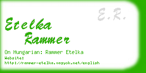 etelka rammer business card